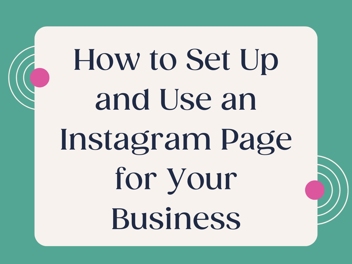 Instagram business page