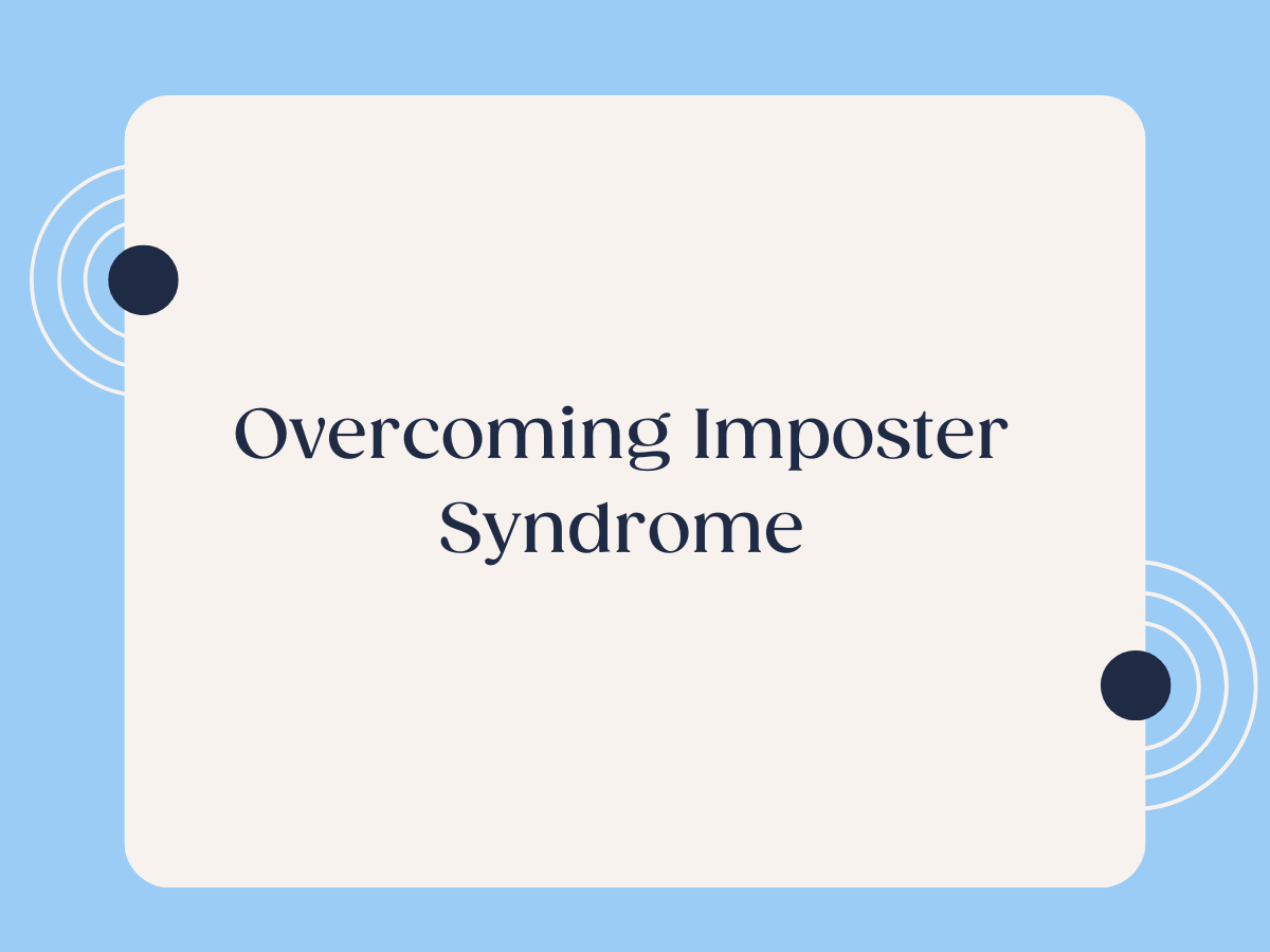 overcoming imposter syndrome