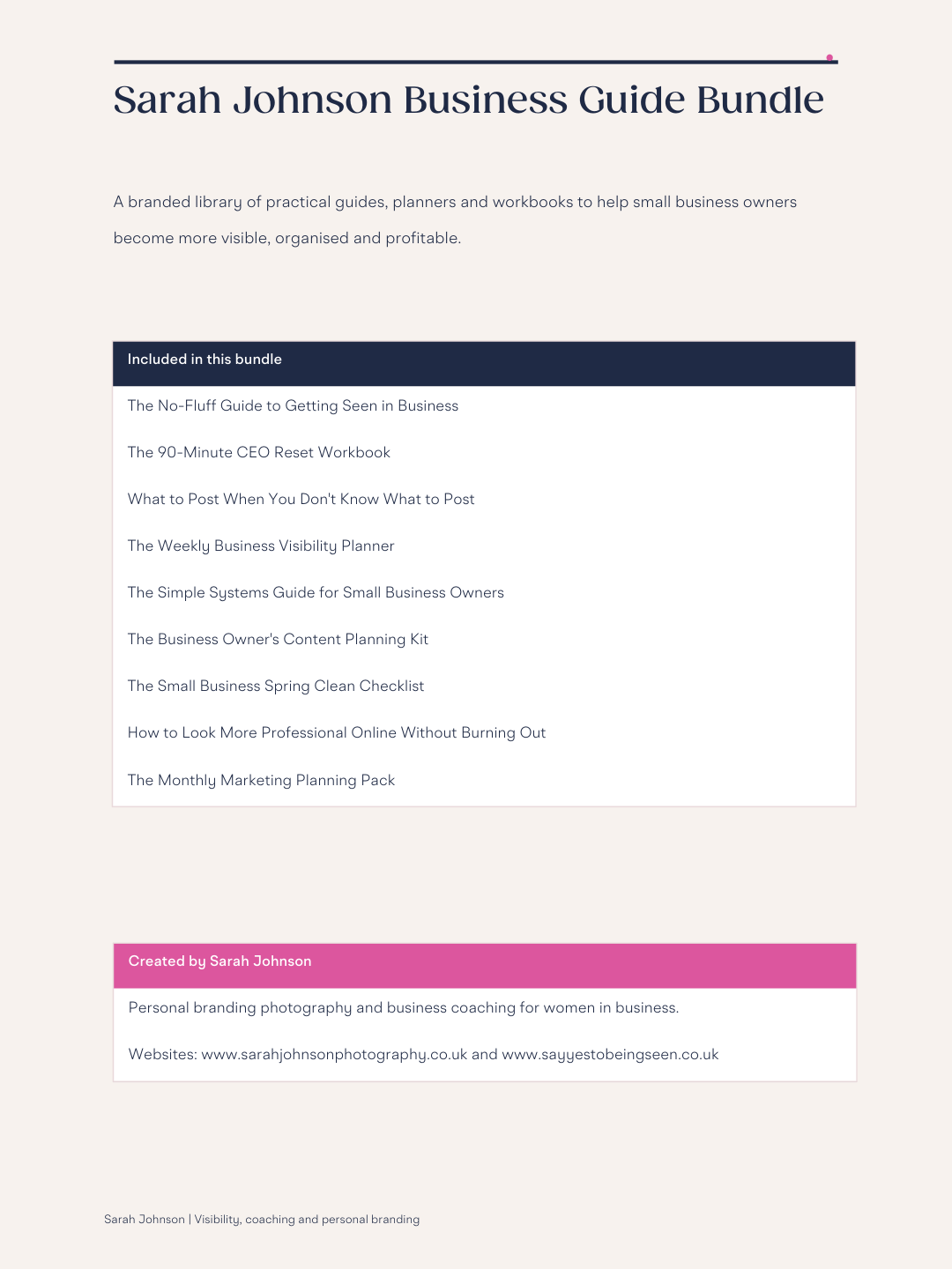 Say Yes To Being Seen® Business Bundle