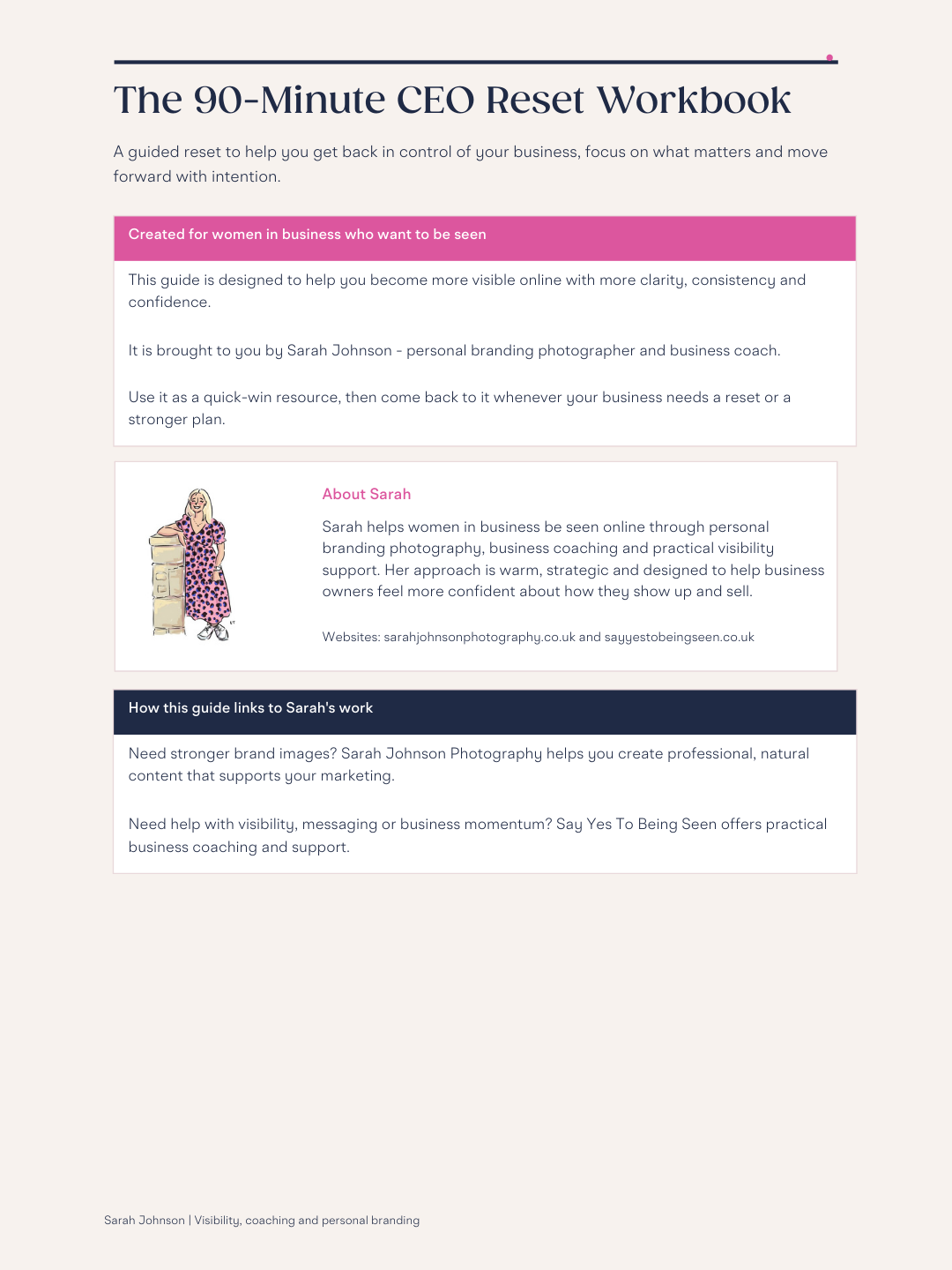 Say Yes To Being Seen®: The 90-Minute CEO Reset Workbook