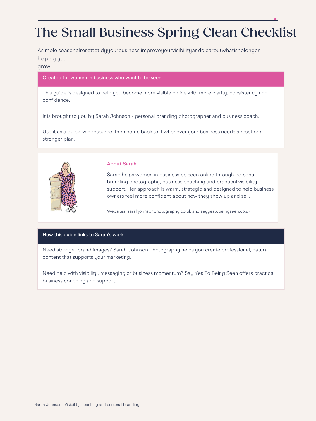 Say Yes To Being Seen®: The Small Business Spring Clean Checklist