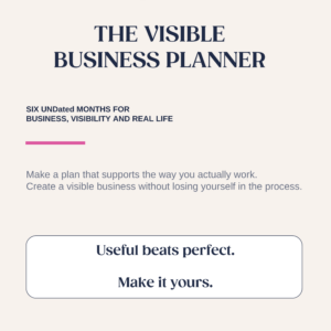 The Visible Business Planner — Six Undated Months