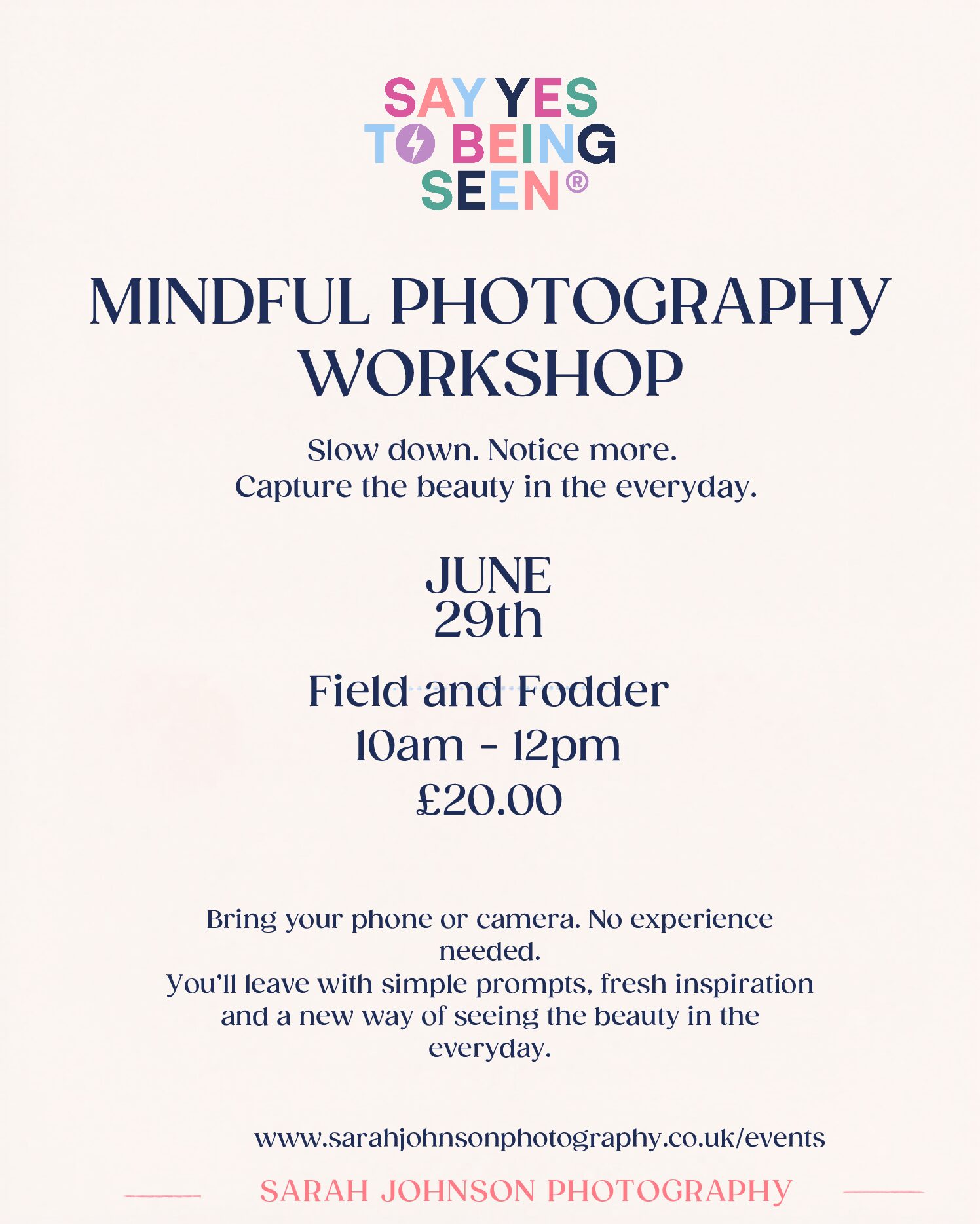 Mindful Photography Workshop