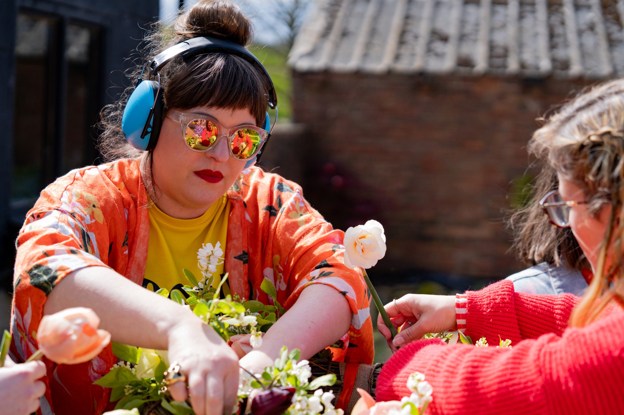 Creative flower workshop personal branding photography